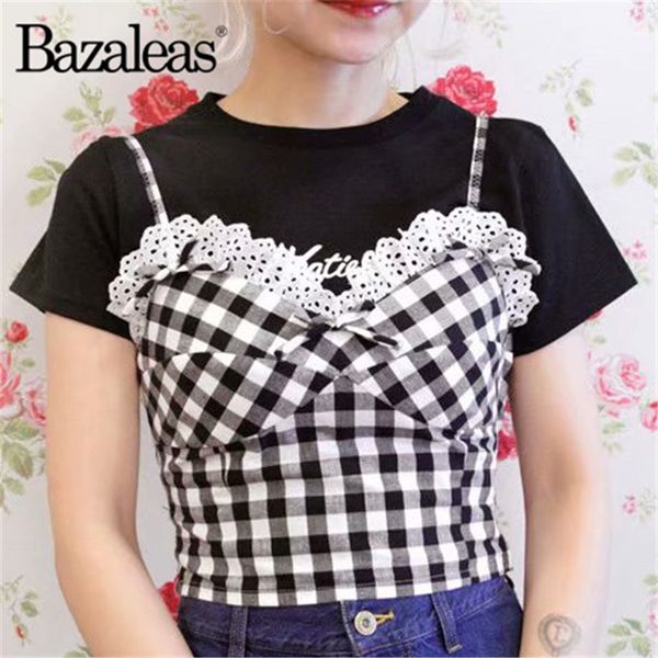 2019 tartan red women cotton women camisole lace patchwork cropped camis, White
2019 tartan red women cotton women camisole lace patchwork cropped camis, White