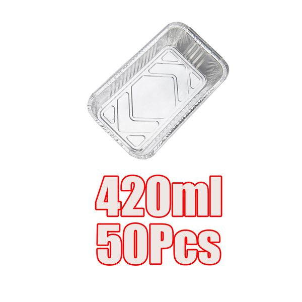 50pcs 420ml aluminum foil grill drip pans for bbq eco-friendly recyclable 
50pcs 420ml aluminum foil grill drip pans for bbq eco-friendly recyclable