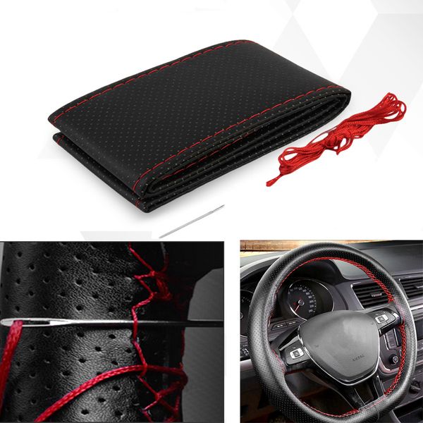 car steering wheel cover leather soft anti-slip braid needles thread for qashqai almera juke tiida x-trail accessories
car steering wheel cover leather soft anti-slip braid needles thread for qashqai almera juke tiida x-trail accessories
