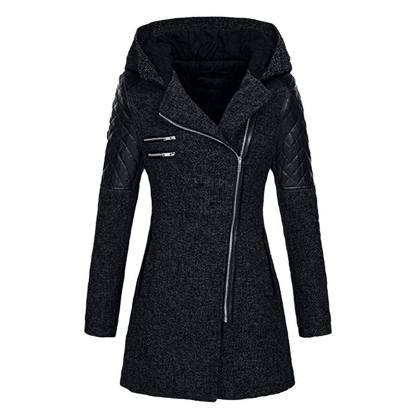 female jacket women warm slim jacket thick parka overcoat winter outwear hooded zipper coat women's down women's coat, Black
female jacket women warm slim jacket thick parka overcoat winter outwear hooded zipper coat women's down women's coat, Black