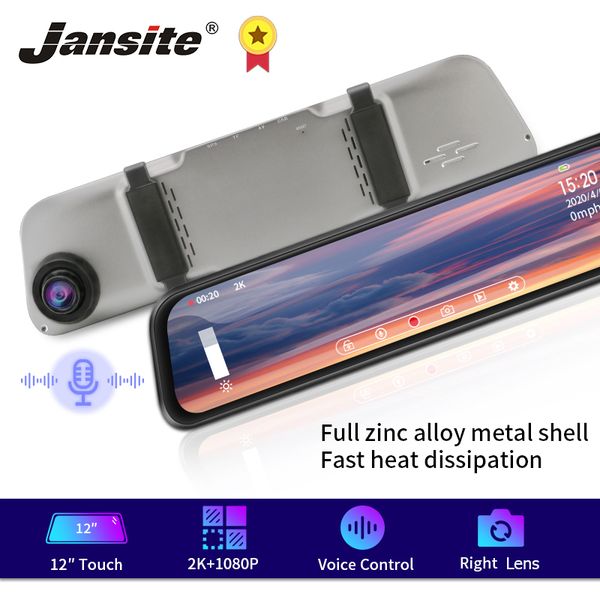 jansite 12" car dvr touch screen stream media 2k ultra hd dash camera right lens voice control camera recorder add backup
jansite 12" car dvr touch screen stream media 2k ultra hd dash camera right lens voice control camera recorder add backup