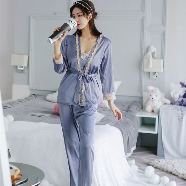 voplidia lingerie three-piece set bathrobe women pajamas set new nightgown sleepwear pajamas pijama feminino pyjama, Black;red
voplidia lingerie three-piece set bathrobe women pajamas set new nightgown sleepwear pajamas pijama feminino pyjama, Black;red