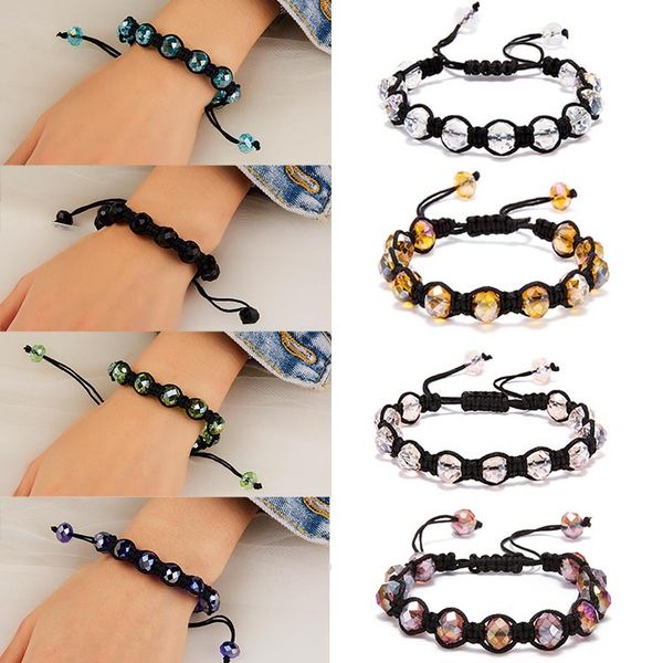 2020 new 8 colorful crystal beaded bracelet woven adjustable bracelet womens jewelry accessories holiday gift, Golden;silver
2020 new 8 colorful crystal beaded bracelet woven adjustable bracelet womens jewelry accessories holiday gift, Golden;silver
