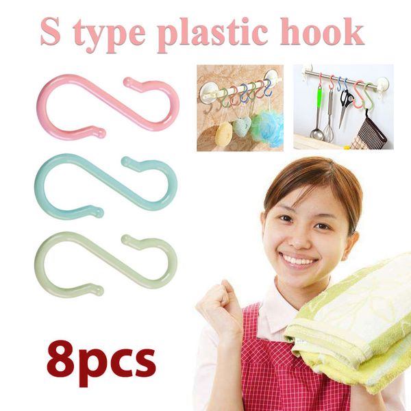 powerful durable kitchen 8pcs/bag couture organizer shoes plastic hanger multi-function pp household clothes s shaped hooks
powerful durable kitchen 8pcs/bag couture organizer shoes plastic hanger multi-function pp household clothes s shaped hooks