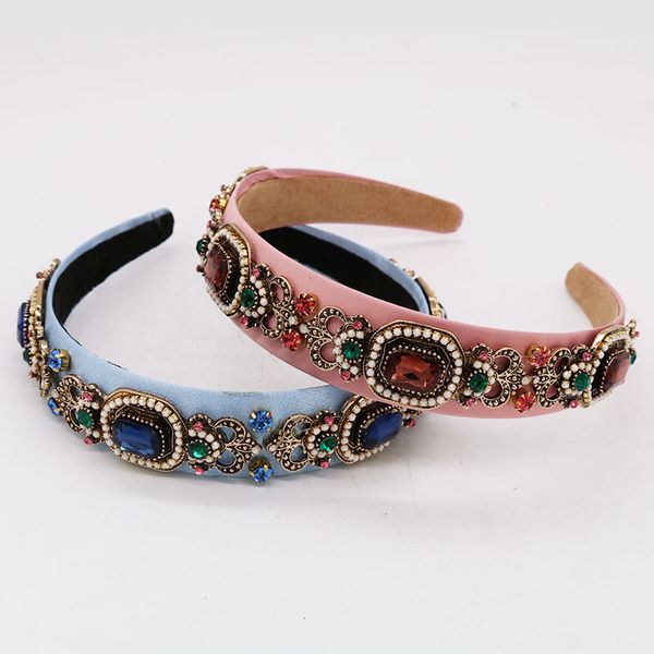 retro baroque metal crystal flower headband for women tiaras and crowns rhinestone hairband wedding hair accessories jewelry, Golden;white
retro baroque metal crystal flower headband for women tiaras and crowns rhinestone hairband wedding hair accessories jewelry, Golden;white