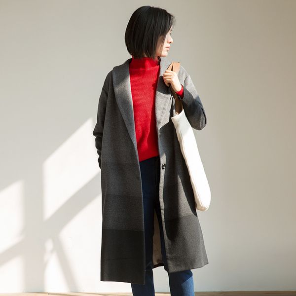 осень зима литературный минималистский стиль градиент длинный v-образным вырезом шерстяные, Tan;black
осень зима литературный минималистский стиль градиент длинный v-образным вырезом шерстяные, Tan;black