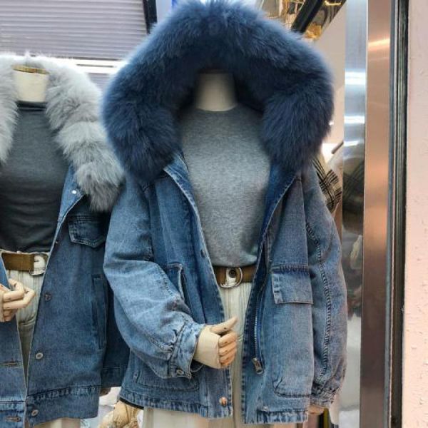 women winter jacket warm parka 2019 fashion winter long sleeve hooded coat female solid causal thick high end wool denim, Black
women winter jacket warm parka 2019 fashion winter long sleeve hooded coat female solid causal thick high end wool denim, Black