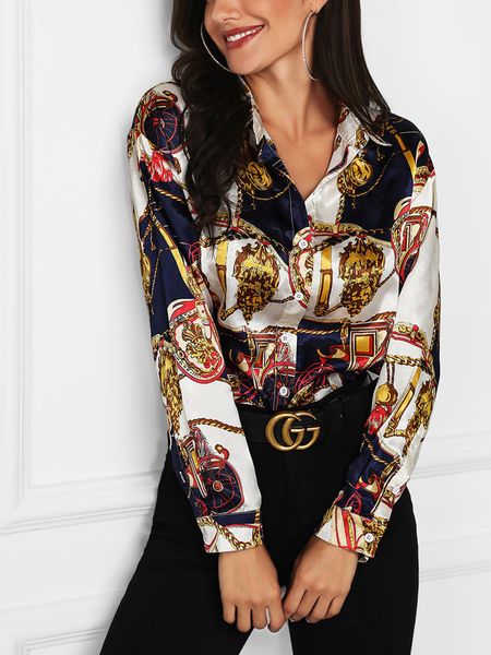 fashion-women lapel neck spring printed luxury floral blouses new autumn fashion designer shirts long sleeved, White
fashion-women lapel neck spring printed luxury floral blouses new autumn fashion designer shirts long sleeved, White