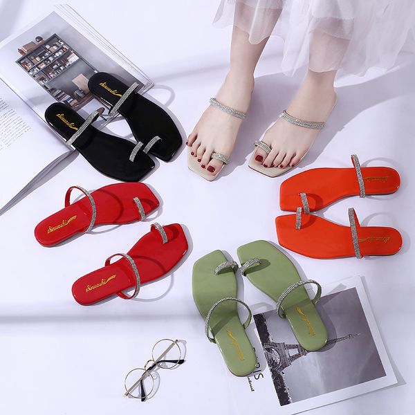 europe and the united states 2020 summer new slippers women wear casual fashion bright diamond sleeve toe female sandals women, Black
europe and the united states 2020 summer new slippers women wear casual fashion bright diamond sleeve toe female sandals women, Black
