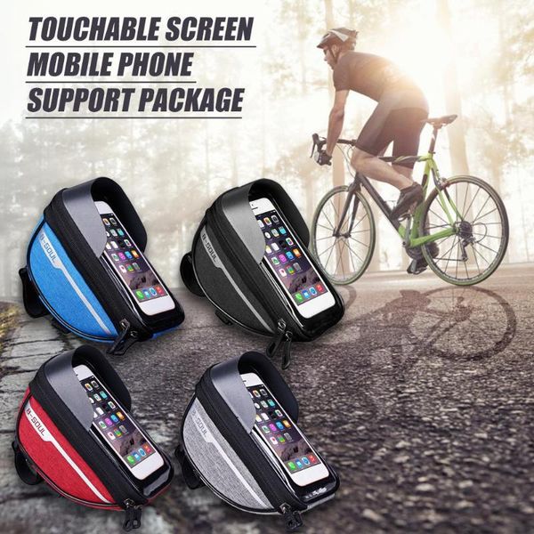 polyester mountain bike waterproof bag touchscreen cell phone stand pannier
polyester mountain bike waterproof bag touchscreen cell phone stand pannier