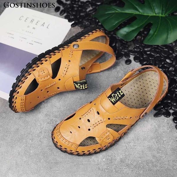sandal men sandalias hombre cuero genuine leather shoes fashion footwear shoe korean style sandale homme cuir, Black
sandal men sandalias hombre cuero genuine leather shoes fashion footwear shoe korean style sandale homme cuir, Black