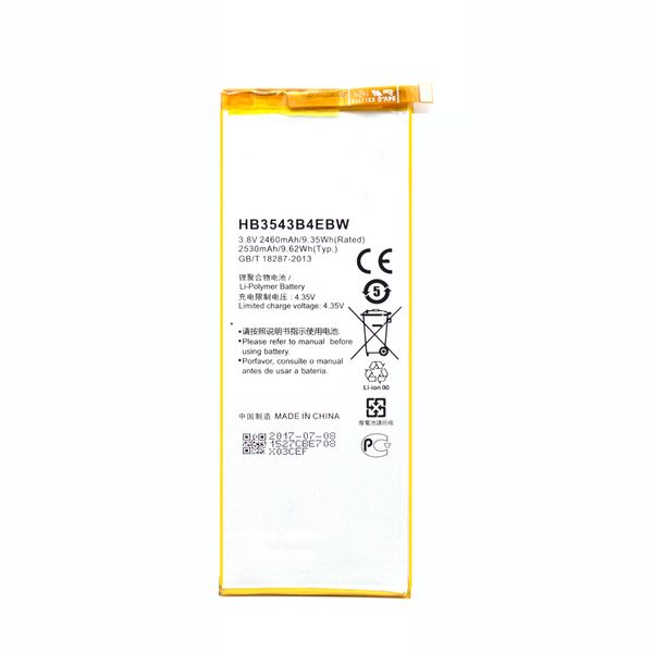 built-in rechargeable battery 2460 mah replacement battery hb3543b4ebw for huawei ascend p7 p7-l07 l09 l00 l10 l05 l11
built-in rechargeable battery 2460 mah replacement battery hb3543b4ebw for huawei ascend p7 p7-l07 l09 l00 l10 l05 l11