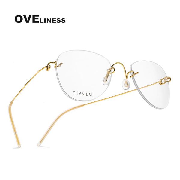 titanium eyeglasses frames rimless eye glasses frame for men women optical fashion myopia prescription glasses spectacle eyewear, Silver
titanium eyeglasses frames rimless eye glasses frame for men women optical fashion myopia prescription glasses spectacle eyewear, Silver