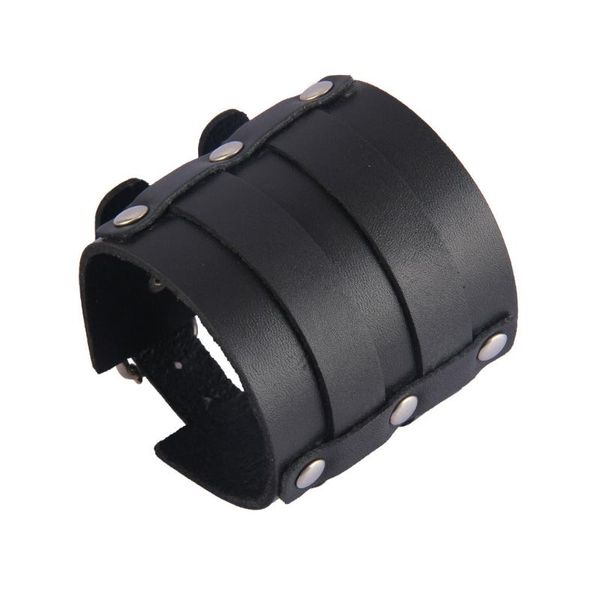 simple and stylish clasp alloy bracelet vintage punk retro creative double buckle leather bracelet men and women bracelets, Black
simple and stylish clasp alloy bracelet vintage punk retro creative double buckle leather bracelet men and women bracelets, Black