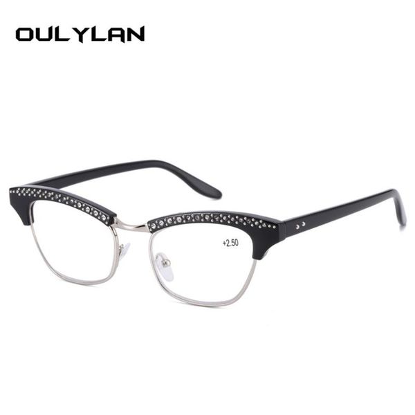 oulylan retro cat eye reading glasses women diamond resin lens eyeglasses ladies crystal rhinestone presbyopic eyewear, White;black
oulylan retro cat eye reading glasses women diamond resin lens eyeglasses ladies crystal rhinestone presbyopic eyewear, White;black