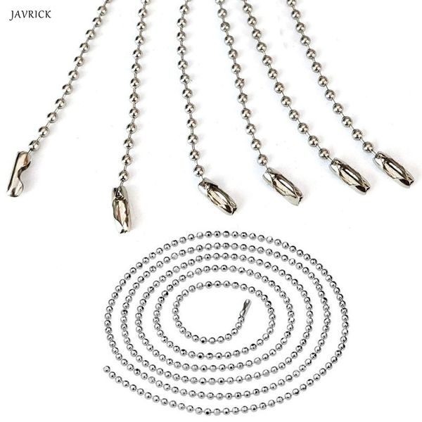 20pcs silver tone 316l stainless steel ball bead chain necklace jewelry findings, Blue;slivery
20pcs silver tone 316l stainless steel ball bead chain necklace jewelry findings, Blue;slivery