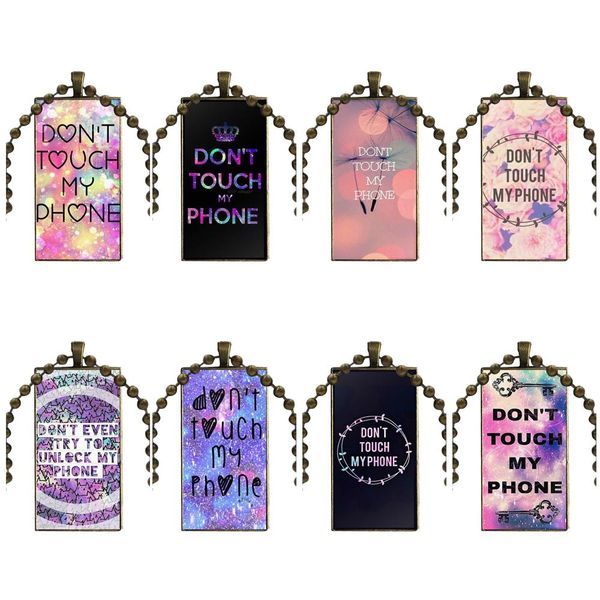 funny dont touch ultra thin cartoon pattern glass cabochon choker pendant rectangle necklace bronze color jewelry for girls gift, Silver
funny dont touch ultra thin cartoon pattern glass cabochon choker pendant rectangle necklace bronze color jewelry for girls gift, Silver