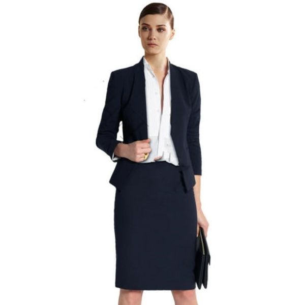 dark navy blue women business suits ladies office uniform female skirt suits custom made b353, White;black
dark navy blue women business suits ladies office uniform female skirt suits custom made b353, White;black