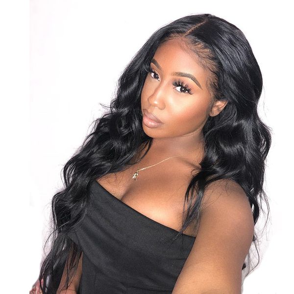 360 lace frontal wig pre plucked with baby hair brazilian body wave full lace human hair wigs glueless remy, Black
360 lace frontal wig pre plucked with baby hair brazilian body wave full lace human hair wigs glueless remy, Black