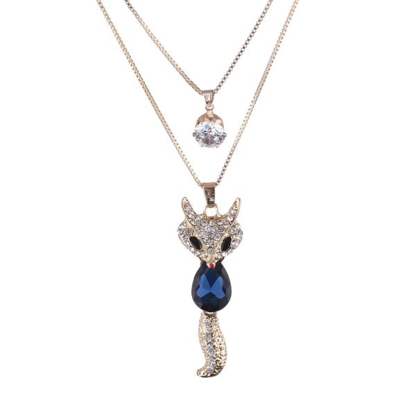 Animal Fox Pendant Necklaces for Women Jewelry Fashion Crystal Glass Long Necklace Silver Color Chain Collar Bijoux
Animal Fox Pendant Necklaces for Women Jewelry Fashion Crystal Glass Long Necklace Silver Color Chain Collar Bijoux