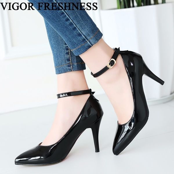 dress shoes vigor freshness women pumps autumn woman high heels office lady classics spring stiletto 47 my145, Black
dress shoes vigor freshness women pumps autumn woman high heels office lady classics spring stiletto 47 my145, Black