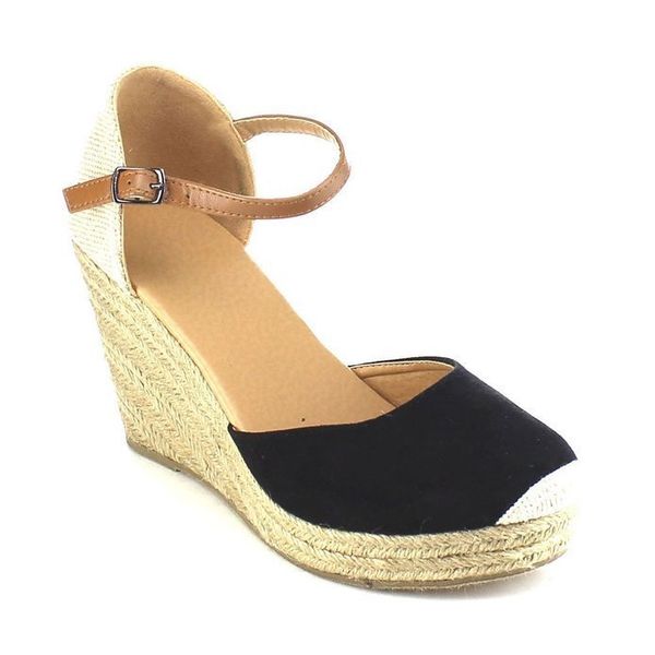 summer women sandals gladiator high heels wedges espadrille shoes ladies round toe platform pumps big size sandalias mujer, Black
summer women sandals gladiator high heels wedges espadrille shoes ladies round toe platform pumps big size sandalias mujer, Black