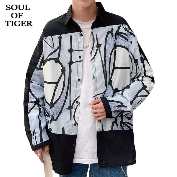 men's casual shirts soul of tiger 2021 spring fashion mens male luxury printed clothes harajuku style streetwear plus size xxxxxl, White;black
men's casual shirts soul of tiger 2021 spring fashion mens male luxury printed clothes harajuku style streetwear plus size xxxxxl, White;black