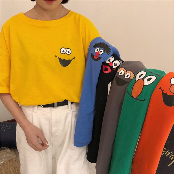 summer fun cartoon ulzzang harajuku -2xl large size cotton women short-sleeved korea new bf casual fashion t-shirt, White
summer fun cartoon ulzzang harajuku -2xl large size cotton women short-sleeved korea new bf casual fashion t-shirt, White