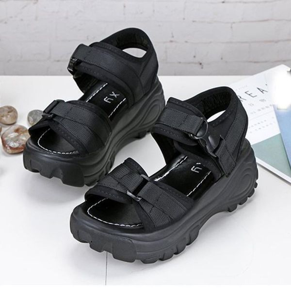 summer women sandals buckle design black white platform sandals comfortable women thick sole beach shoes#n3
summer women sandals buckle design black white platform sandals comfortable women thick sole beach shoes#n3