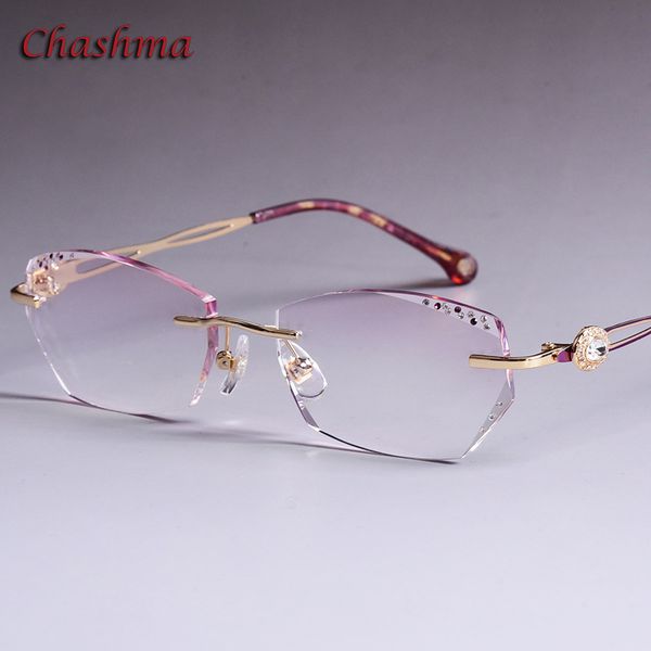 colored lenses fashion glasses frame women optical glasses rimless alloy spectacles female stones eyeglasses, Black
colored lenses fashion glasses frame women optical glasses rimless alloy spectacles female stones eyeglasses, Black