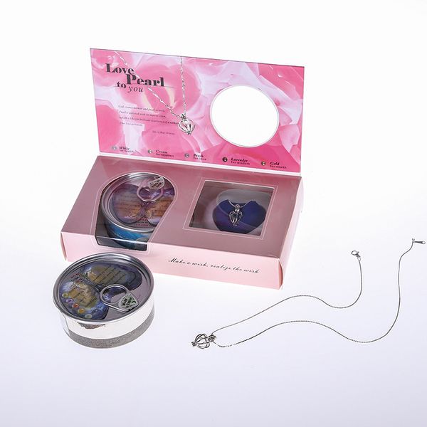 pearl necklace wish boxes natural freshwater pearl pendant women fashion cage holder necklace oyster for christmas gift love, Silver
pearl necklace wish boxes natural freshwater pearl pendant women fashion cage holder necklace oyster for christmas gift love, Silver