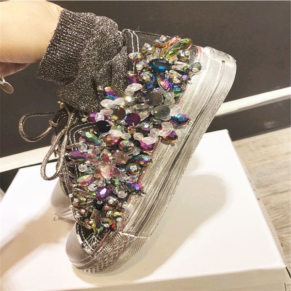 homemade spring new rhinestone heavy work handmade beaded old retro small white shoes canvas shoes single, Black
homemade spring new rhinestone heavy work handmade beaded old retro small white shoes canvas shoes single, Black