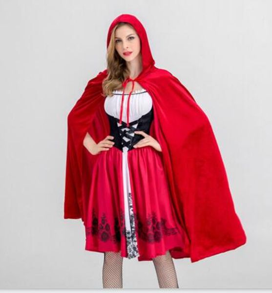 хэллоуин платья роскошная женская cosplay равномерное красная шапочка костюм для женщин плащи + платья размер s-xl оптовая, Black;red
хэллоуин платья роскошная женская cosplay равномерное красная шапочка костюм для женщин плащи + платья размер s-xl оптовая, Black;red