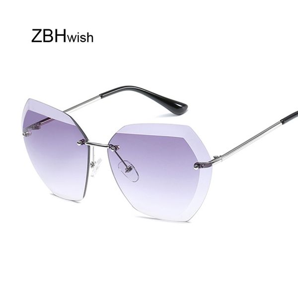 pink gradient rimless sunglasses for women oversized eyewear new fashion sun glasses female summer travel essential, White;black
pink gradient rimless sunglasses for women oversized eyewear new fashion sun glasses female summer travel essential, White;black