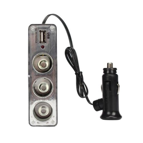 car-charger usb charger supply+triple sockets 2-way car cigarette lighter splitter isqueiro @051124
car-charger usb charger supply+triple sockets 2-way car cigarette lighter splitter isqueiro @051124