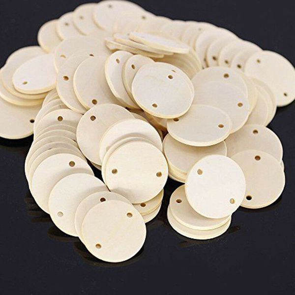home decoration 50 pcs unfinished wood discs coins circles with holes - diy family birthday lots
home decoration 50 pcs unfinished wood discs coins circles with holes - diy family birthday lots