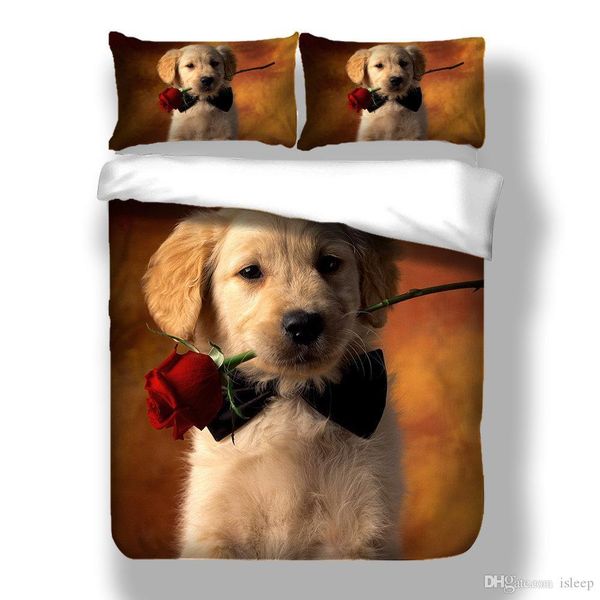 3d printing rose dog 2 3 pcs bedding set animals duvet cover with pillowcasefor twin full king all size
3d printing rose dog 2 3 pcs bedding set animals duvet cover with pillowcasefor twin full king all size