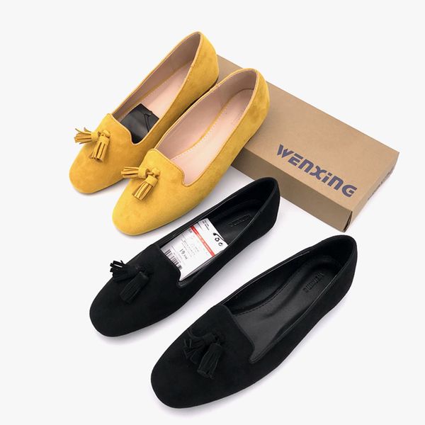 flock double fringe women single shoes 2020 new all match flats spring casual slip-on loafers plus size ladies daily espadrilles, Black
flock double fringe women single shoes 2020 new all match flats spring casual slip-on loafers plus size ladies daily espadrilles, Black