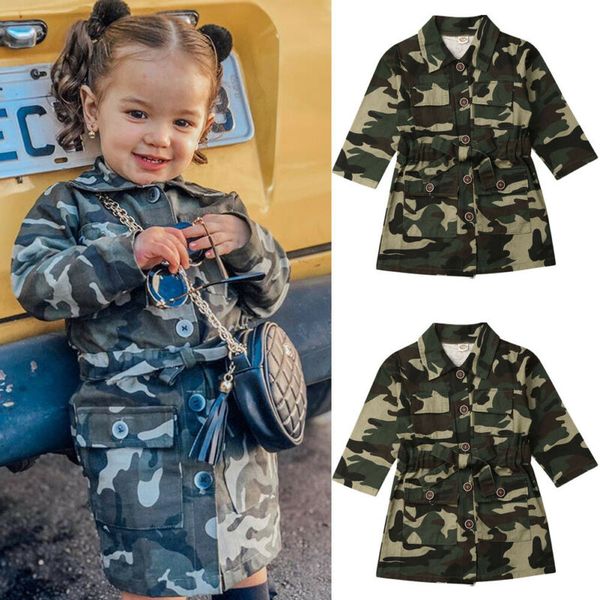 toddlers girl long sleeve trench casual camouflage pirnt jacket knee long coat autumn spring outwear coats, Blue;gray
toddlers girl long sleeve trench casual camouflage pirnt jacket knee long coat autumn spring outwear coats, Blue;gray