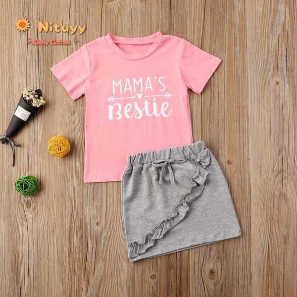2020 summer toddler baby girls letter print short sleeve t-shirt lace ruffle skirt set casual round collar 2pcs outfit, White
2020 summer toddler baby girls letter print short sleeve t-shirt lace ruffle skirt set casual round collar 2pcs outfit, White