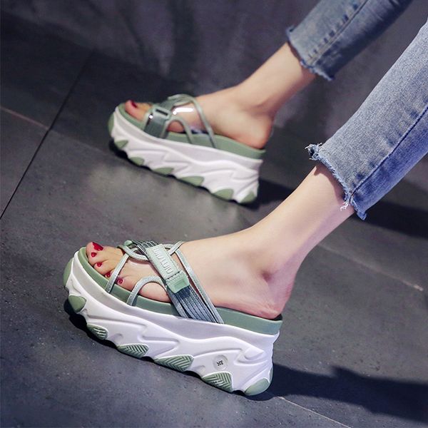high-heeled shoes lady slippers casual slides platform slipers women on a wedge shallow increased internal loafers heels, Black
high-heeled shoes lady slippers casual slides platform slipers women on a wedge shallow increased internal loafers heels, Black