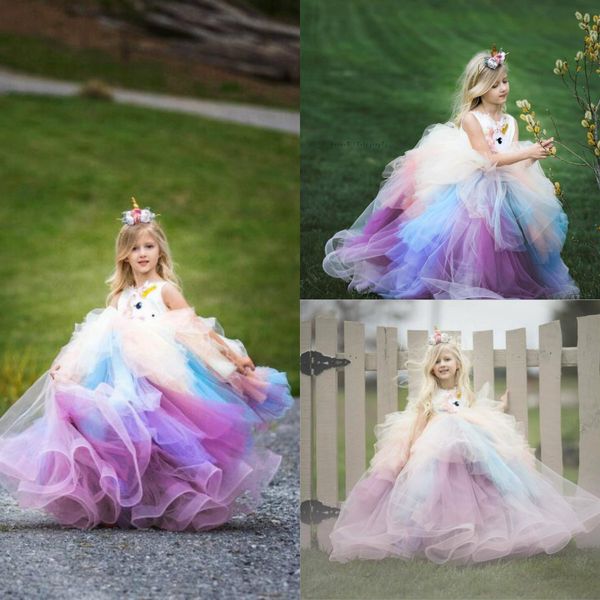 rainbow flower girl dresses for wedding lace appliques birthday wear tiered skirts first communion dress tulle luxury girls pageant gowns, White;blue
rainbow flower girl dresses for wedding lace appliques birthday wear tiered skirts first communion dress tulle luxury girls pageant gowns, White;blue