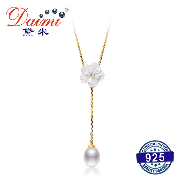 daimi romantic peach blossom s925 sliver necklace pendant about 7mm water drop freshwater pearl pendant, Silver
daimi romantic peach blossom s925 sliver necklace pendant about 7mm water drop freshwater pearl pendant, Silver