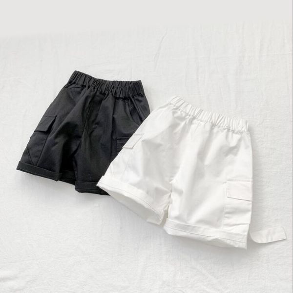 2020 new girls boys shorts summer fashion cotton kids shorts 1-7 years hv518, Black