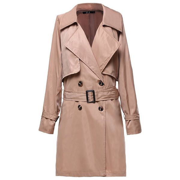 casual autumn elegant black gothic 2019 women long trench coats slim thin lapel plain button female vintage green overcoats, Tan;black
casual autumn elegant black gothic 2019 women long trench coats slim thin lapel plain button female vintage green overcoats, Tan;black