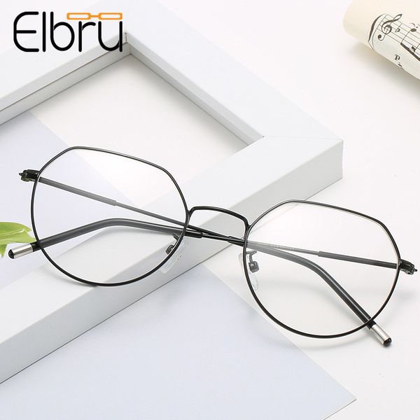 elbru ultralight oversize irregular glasses frame men classic metal fake eyeglasses women clear lens optical eyewear frame, Black
elbru ultralight oversize irregular glasses frame men classic metal fake eyeglasses women clear lens optical eyewear frame, Black