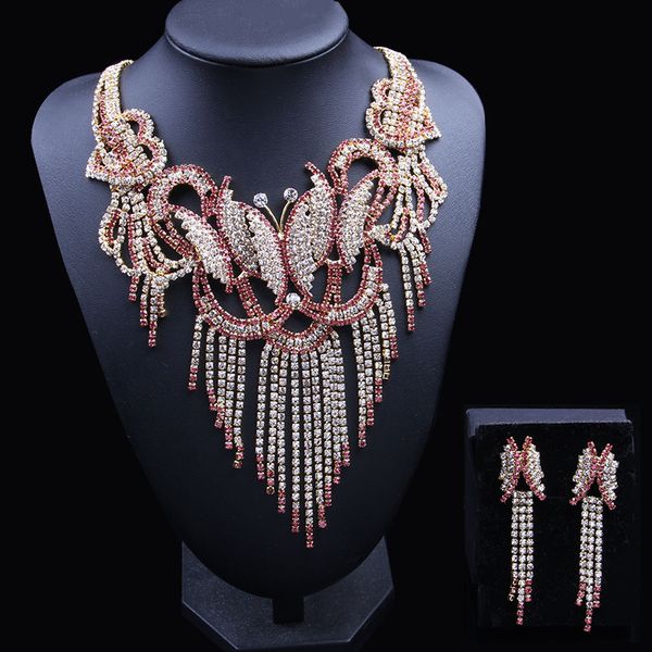 butterfly dubai gold jewelry sets for women 2018 rhinestone african jewelry set earrings and necklace nigerian wedding, Slivery;golden
butterfly dubai gold jewelry sets for women 2018 rhinestone african jewelry set earrings and necklace nigerian wedding, Slivery;golden