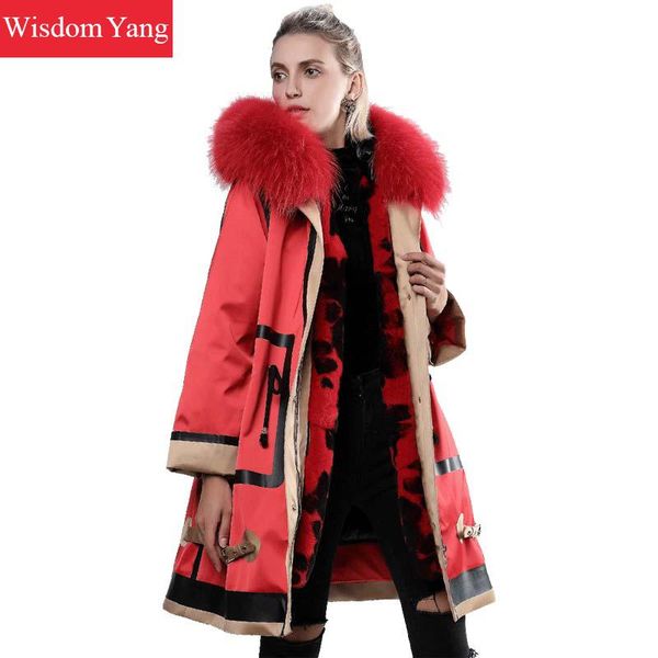 winter warm red parka jacket coats womens drawstring real raccoon fur hooded wool liner long oversize parka jackets coat, Black
winter warm red parka jacket coats womens drawstring real raccoon fur hooded wool liner long oversize parka jackets coat, Black