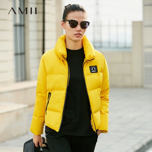 amii minimalist short down coat women winter 2018 causal solid appliques thick 90% white duck down female puffer jacket women, Black
amii minimalist short down coat women winter 2018 causal solid appliques thick 90% white duck down female puffer jacket women, Black