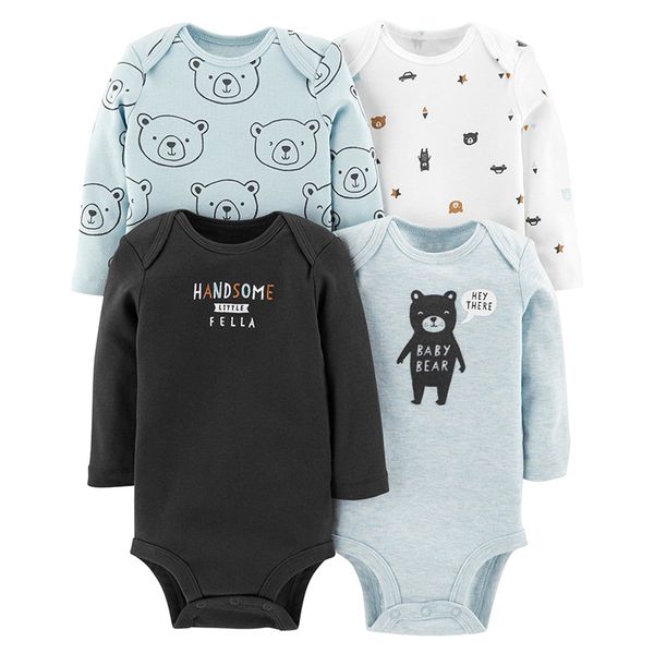 4 pieces/lot baby bodysuit 2020 spring fall quality baby clothes soft cotton long sleeve cartoon bebe boy girl clothing jumpsuit, White
4 pieces/lot baby bodysuit 2020 spring fall quality baby clothes soft cotton long sleeve cartoon bebe boy girl clothing jumpsuit, White